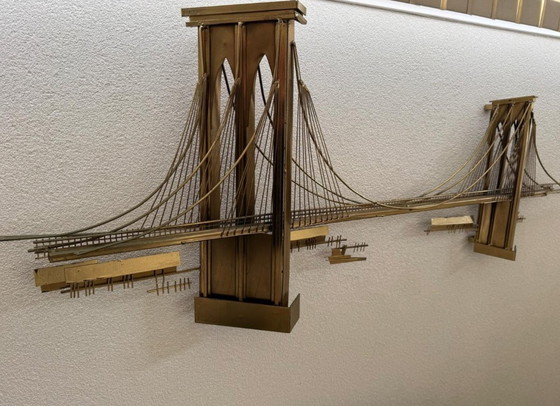 Scultura da parete Curtis Jere Brooklyn Bridge – Decorazioni murali, Metallo, Ottone (photo 24 of 27)