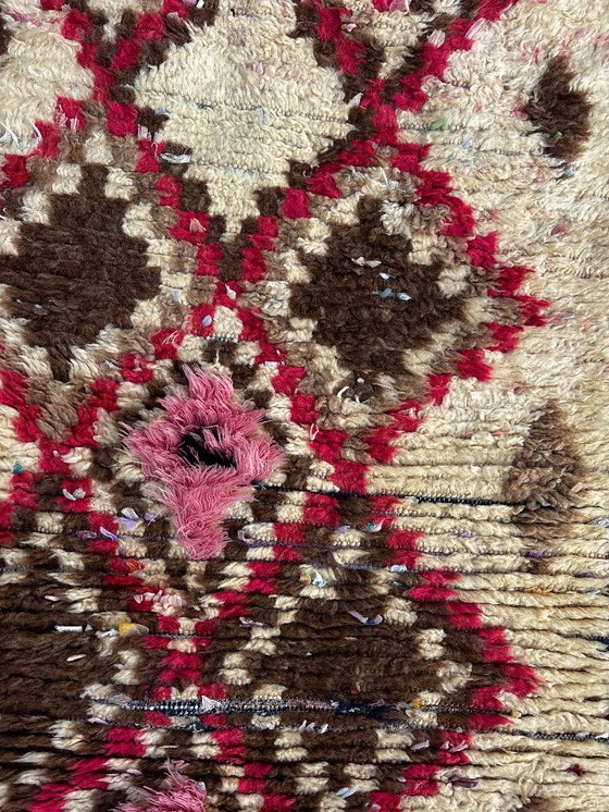 Image 1 of Mid-CENTURY MODERN MOROCCAN BERBER WOOL RUG 