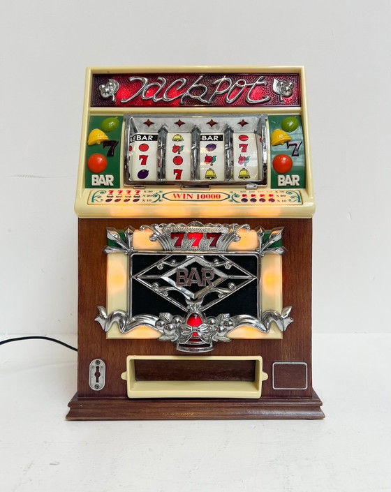 Image 1 of Radio and Cassette Player in the Form of Vintage Slot Machine, 1960's