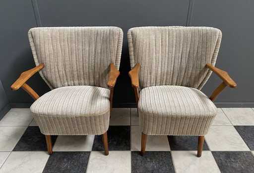 Ensemble de chaises de cocktail avec accoudoirs, années 1960