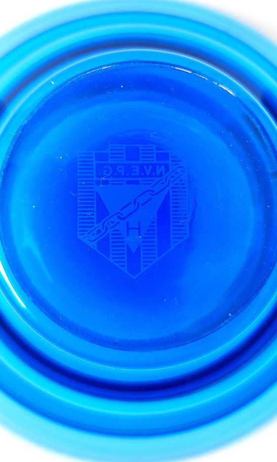 Image 1 of Blaue Glasvase „Freiheit“