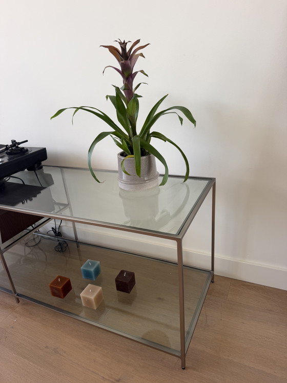 Glass HIFI TV unit / audio unit metal frame – LaRedoute France, Sideboard, Brass (photo 3 of 8)