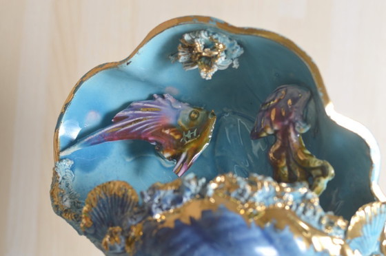 Image 1 of Lampada in ceramica kitsch vintage di Vallauris, Francia, anni '60.