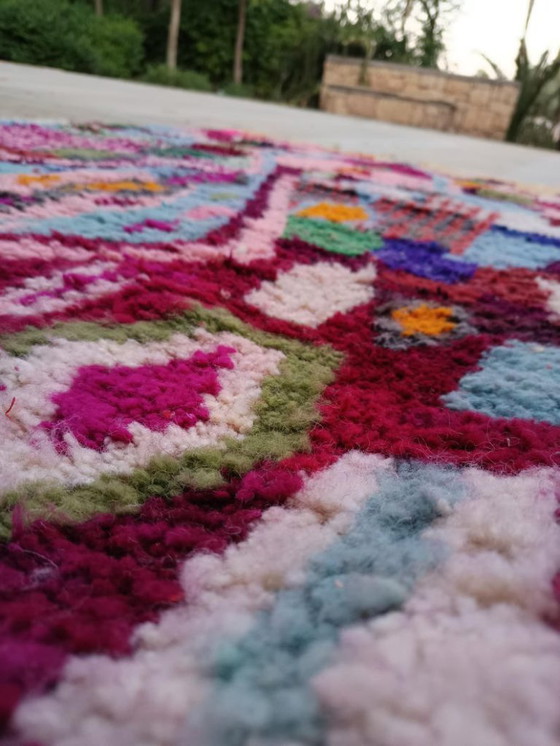 Image 1 of Tapis berberi multicolori in lana 300x150 cm