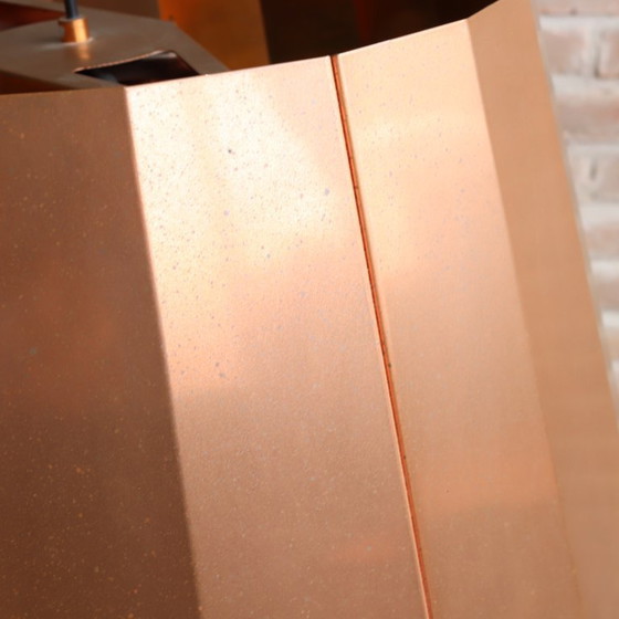 Image 1 of Piet Hein Eek Kupfer-Plissee-Pendelleuchte