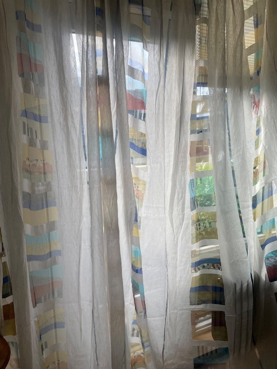 Image 1 of Kinnasand (nu Kvadrat) Tussengordijnen 4 panelen (totaal 16 meter) Geplooid