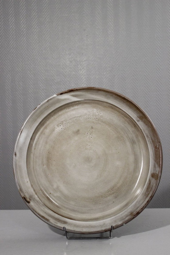 Image 1 of Serafino Ferraro a Vallauris - Impressionante piatto da parete decorativo in gres