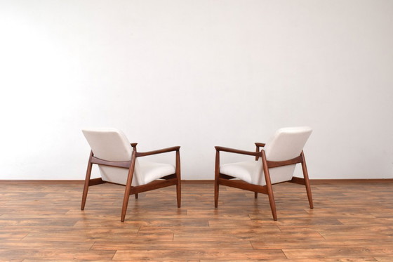 Image 1 of Chaises longues polonaises du Mid Century par Edmund Homa, 1960, ensemble de 2