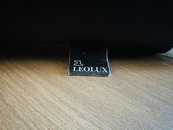 Image 1 of Ensemble de 2 fauteuils Leolux Fabio en cuir noir