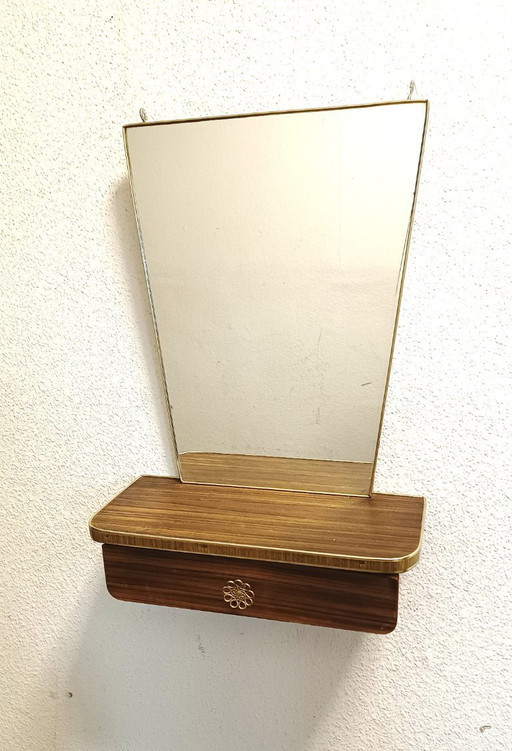 Fifties mirror with drawer