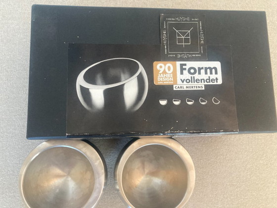 Image 1 of Set di 2 ciotole per bevande modello "Balance" di Carl Mertens - Acciaio inossidabile