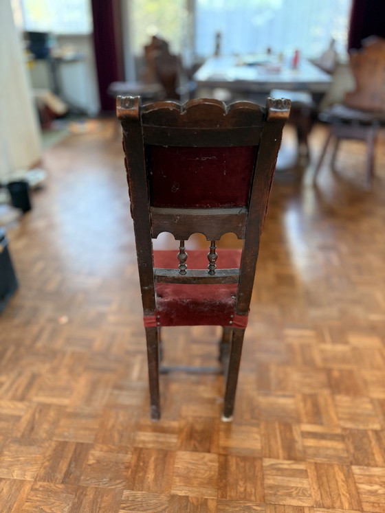 Image 1 of Antiker Hochstuhl – Viktorianischer/Renaissance-Stil