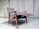 Fauteuil inclinable vintage Mid-Century – style Milo Baughman