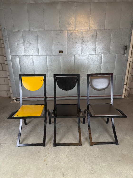 KFF Sinus chair, Karl Friedrich Förster (disponibilità: 3) – Sedie da pranzo, Pelle, Metallo (photo 2 of 17)