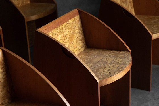 Image 1 of Postmoderne Geometrische Stühle, Italien, 1980er Jahre