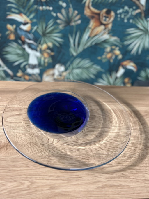 Ciotola/oggetto in vetro del designer Ladislav Palecek per Beranek