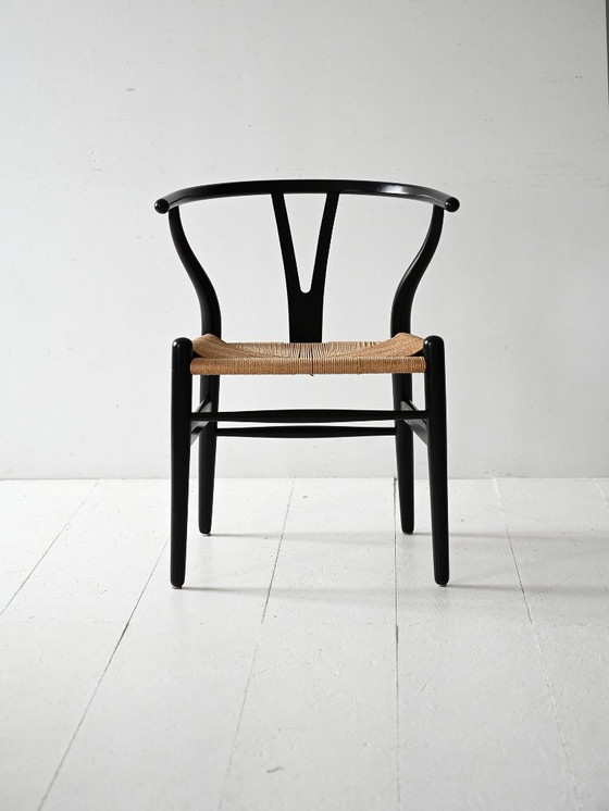 Image 1 of Set van 6 CH24 stoelen van Hans Wegner