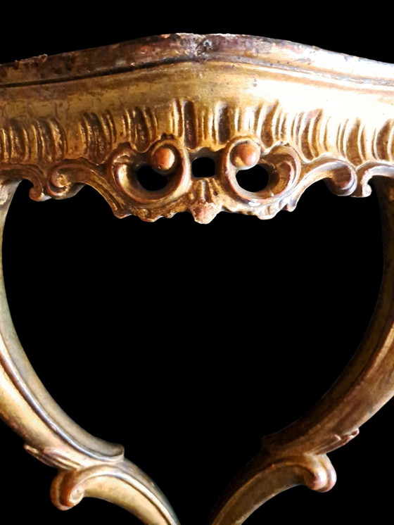 Image 1 of Italienischer Florantiner Halbmond-Tisch 1960