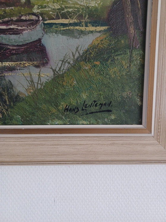 Quadro su tela in ottime condizioni – Hans Leutenegger, Dipinti e disegni, Canvas, Wood (photo 2 of 9)