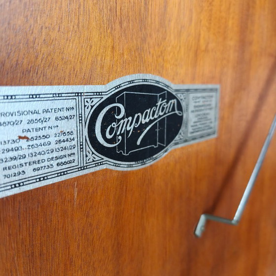 Image 1 of Herenkledingkast uit de jaren 1920 van mahonie en eikenhout, gemaakt door Compactom Ltd.