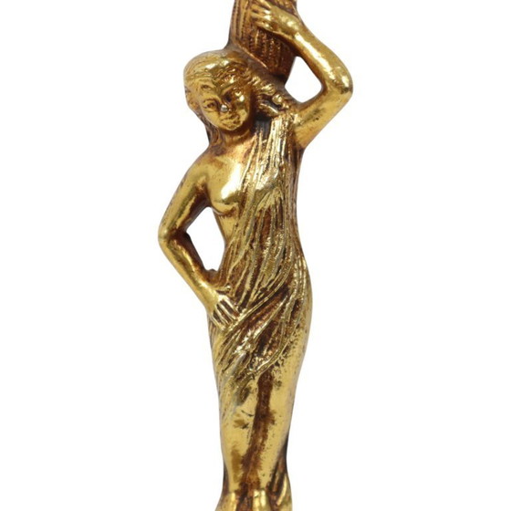 Image 1 of Lámpara de mesa Figura femenina Latón Ónix Mármol