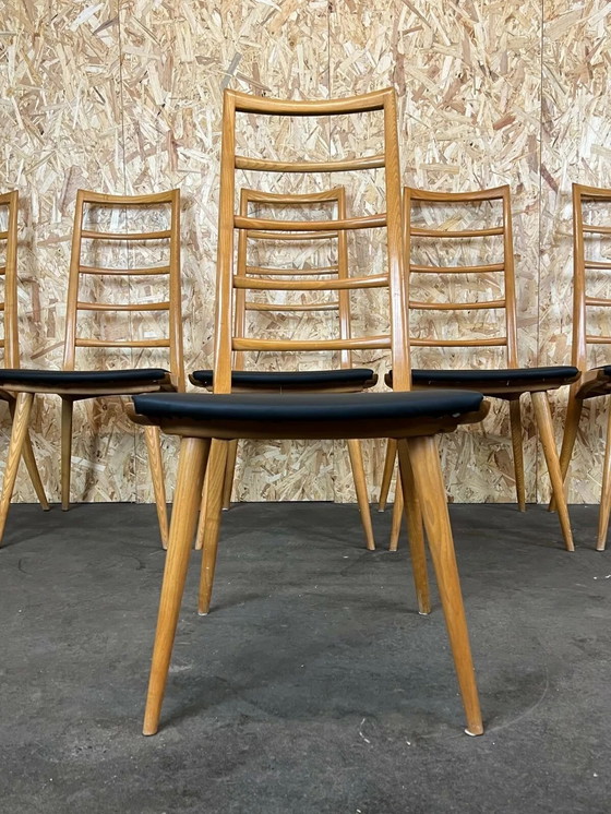 Image 1 of 6x 60s 70s stoelen Eetkamerstoel Eetkamerstoelen Deens design 60s