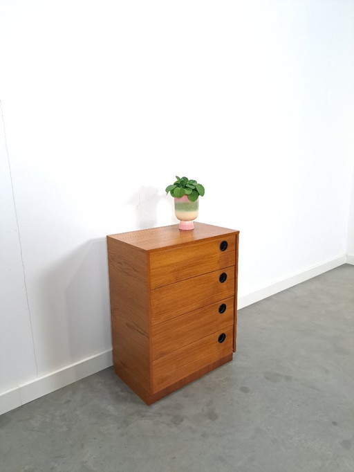 Zapatero con tiradores redondos negros, nº 2 vintage