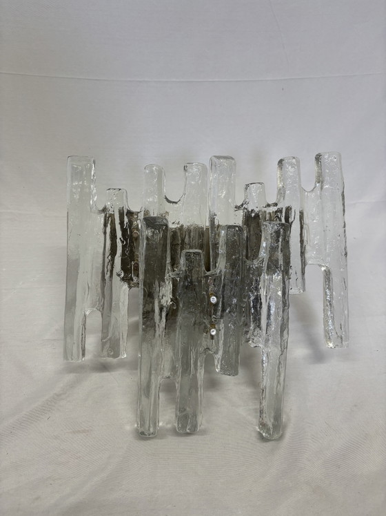 Vintage J.T. Kalmar Wall Lamp Ice Glass 1960s/1970s – J.T. Kalmar Franken, Wall lights (photo 4 of 10)