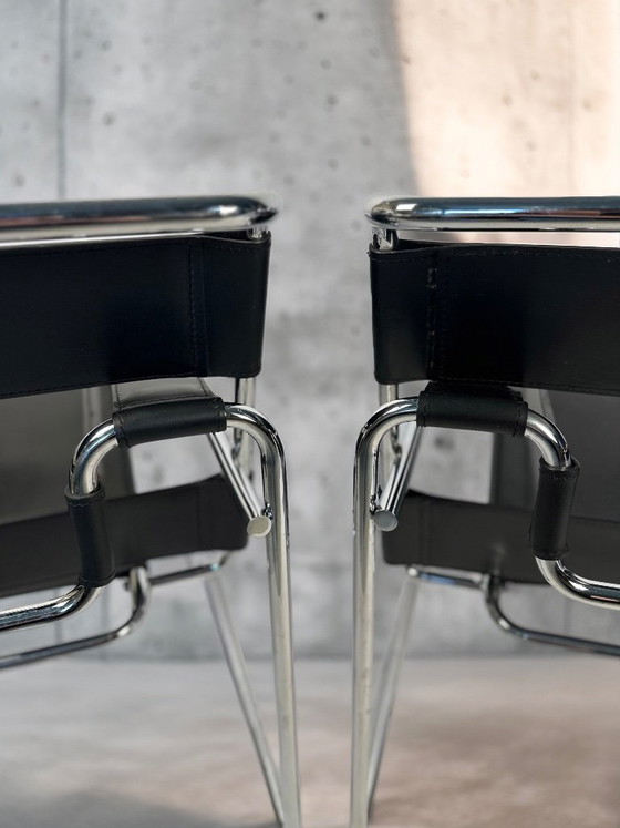 Image 1 of Coppia di sedie Wassily vintage di Marcel Breuer