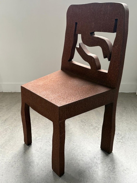 Image 1 of Klaas Gubbels, iron oxidized chair object