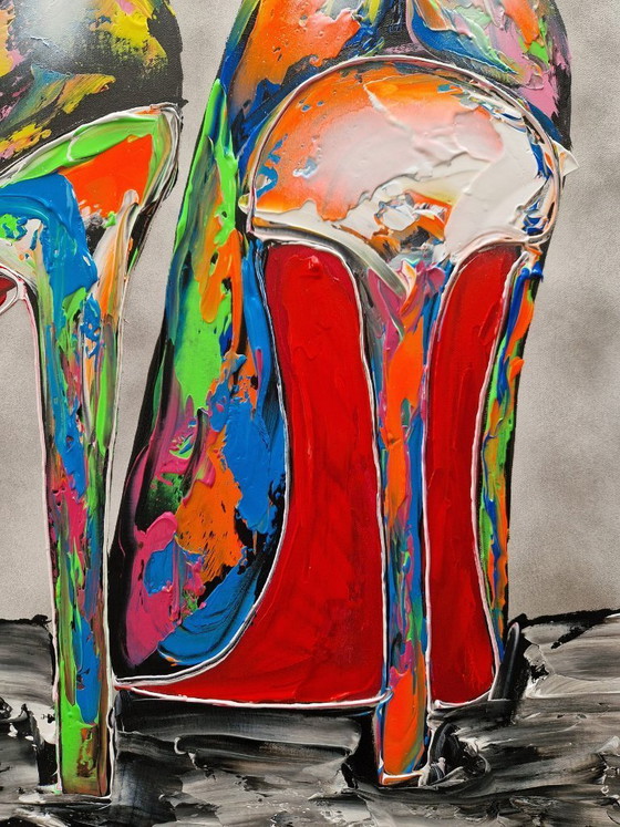 Image 1 of Henry ESCOBAR - Pop Heels - Artist's Painting