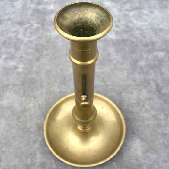 Image 1 of Antico candeliere francese in rame 30 cm