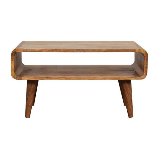 Mueble de TV abierto en madera maciza de mango con aspecto de roble. – Artisan, tv meubelen, Wood (photo 2 of 10)