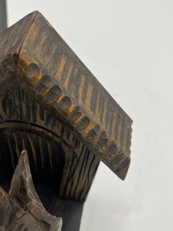 Paar "Scottish Terrier" Buchstützen aus geschnitztem Holz, Dekorative Objekte, Metall, Braun (Foto 5 von 10)