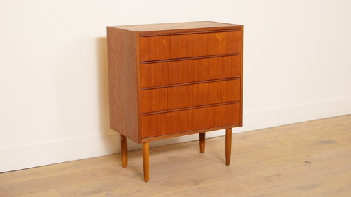 Commode vintage | 4 tiroirs | Table de chevet