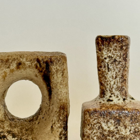 Image 1 of Paar soliflore van Hugo & Marius van Woerden voor Vest Ceramics