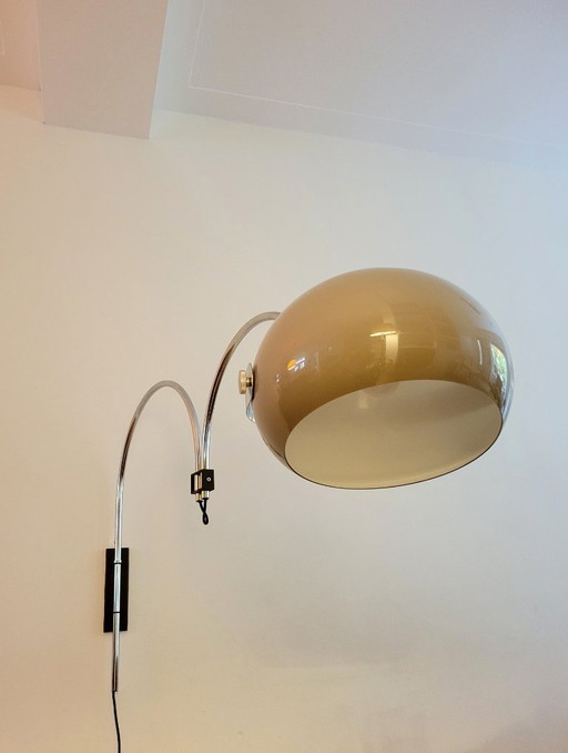 Space Age double arc mushroom wall lamp by Dijkstra