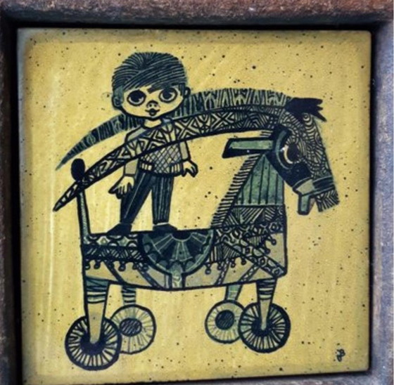 Image 1 of Baldosas de cerámica en marco Julia Braendle