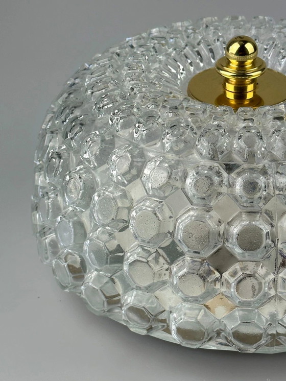 Image 1 of 60er 70er Jahre Deckenlampe Plafoniere Glashütte Limburg Germany Space Age