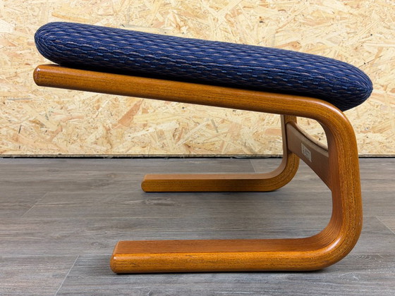 1960s/70s teak stool/ottoman by Svend Skippers Furniture Denmark – Footstools & poufs, Textile (photo 8 of 13)