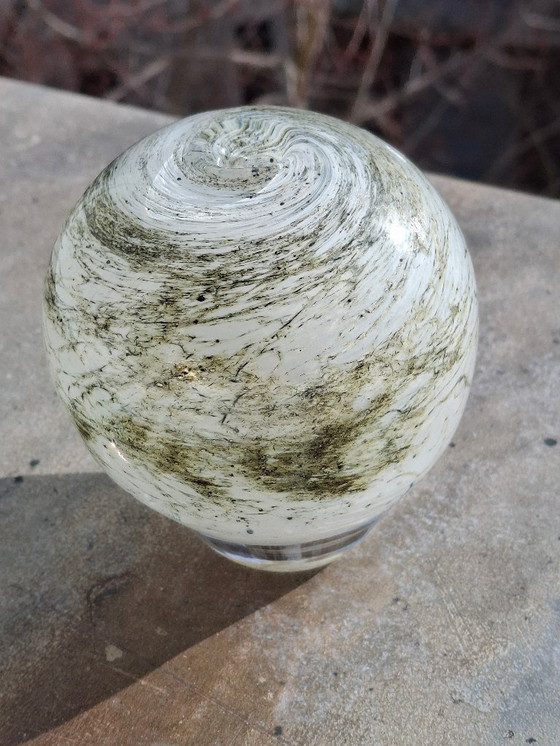 Image 1 of Yonel Faure blown glass soliflore vase, signed