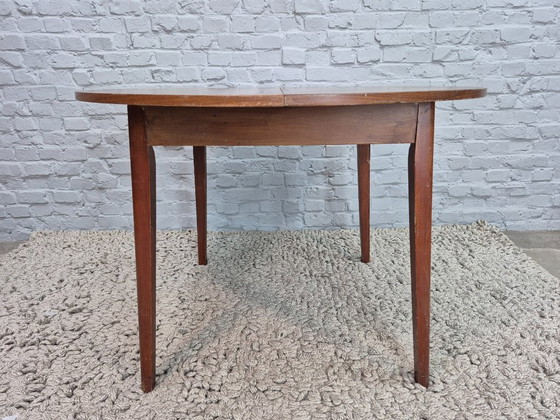 Image 1 of Vintage Design Extendable Dining Table – Veneered Wood, The Netherlands, 1960s