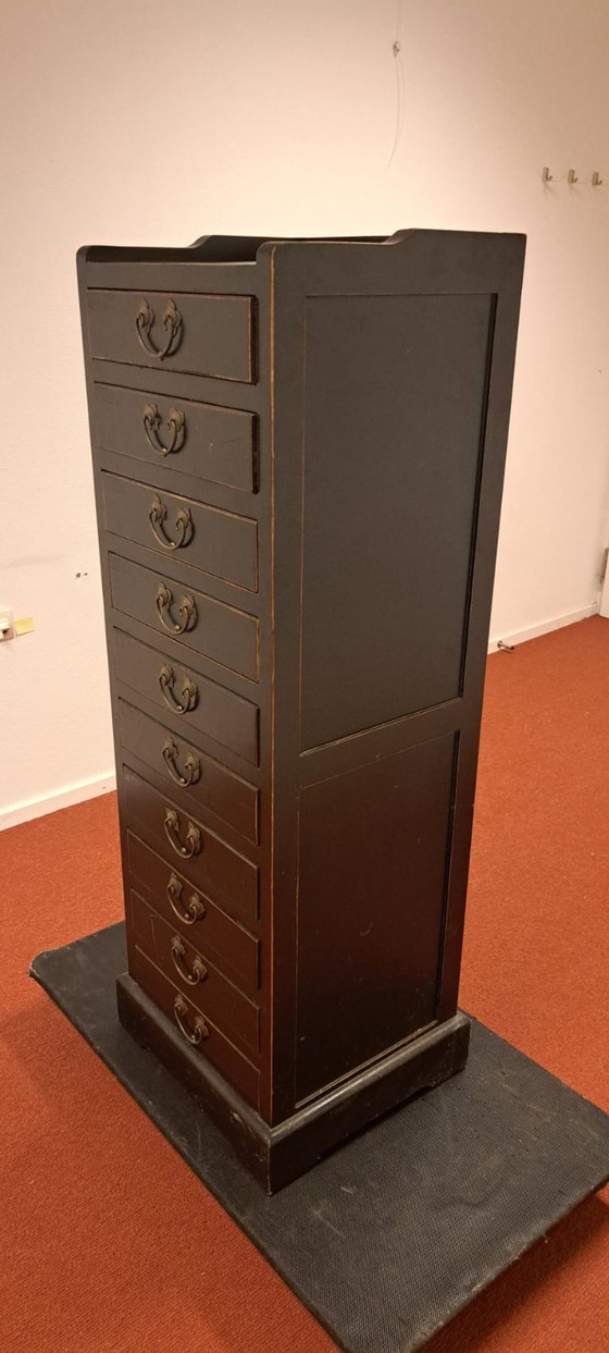 Image 1 of Antique Pharmacy Cabinet Chest of Drawers Office Cabinet Paper Drawers