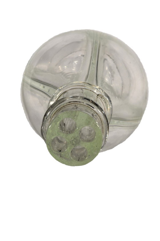 Antike Likörkaraffe, hergestellt in Frankreich, 4 Fächer, 12 x 28 cm – Gläser & Karaffe, Glass (photo 4 of 5)