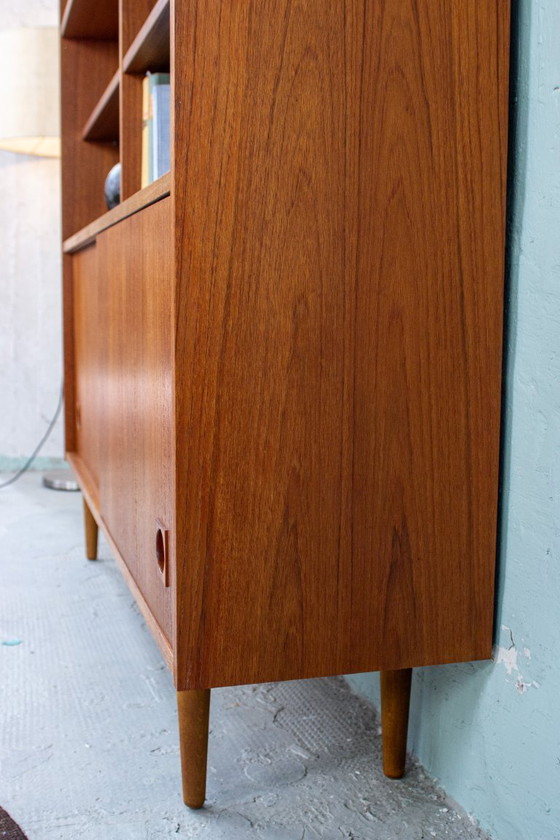 Image 1 of Vintage teakhouten dressoir, boekenkast, bijzettafel, ladekast, Deens, jaren 60