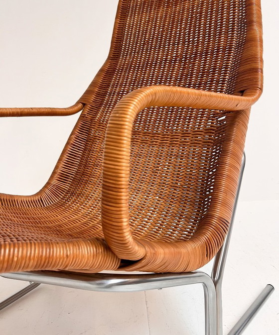Image 1 of Modell 514 Rattansessel von Dirk Sliedregt, 1970er Jahre