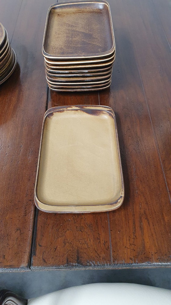 Image 1 of Vaisselle vintage 50pcs assiettes LILIEN PORZELLAN Autriche Caroline série Umbra brutaliste