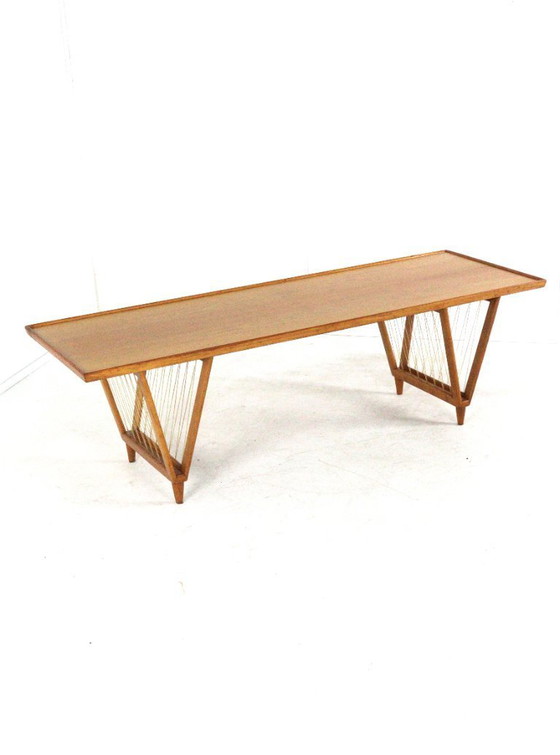 Image 1 of Vintage salontafel notenhout noten ''Deinum'