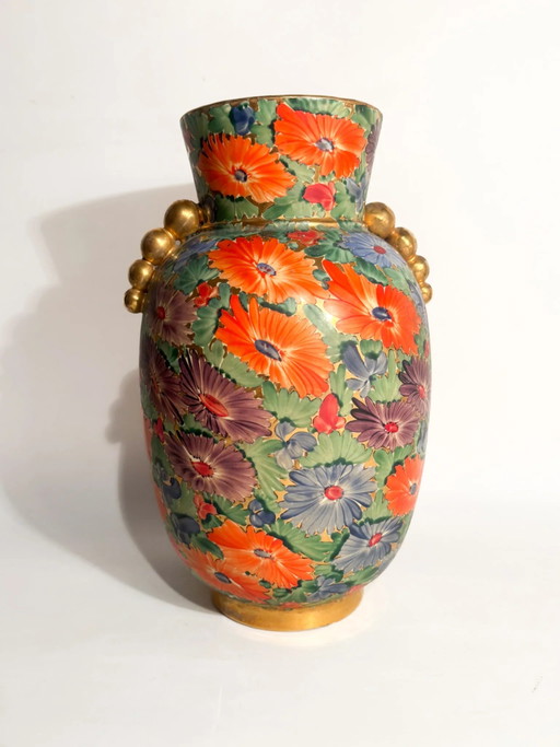Art Deco Vase F.A.C.I. Ceramics Civita Castellana 1940s – vazen