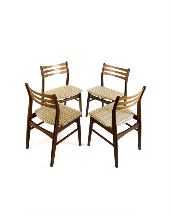 Image 1 of 4x sedie da sala da pranzo vintage, Falsled Møbelfabrik '60